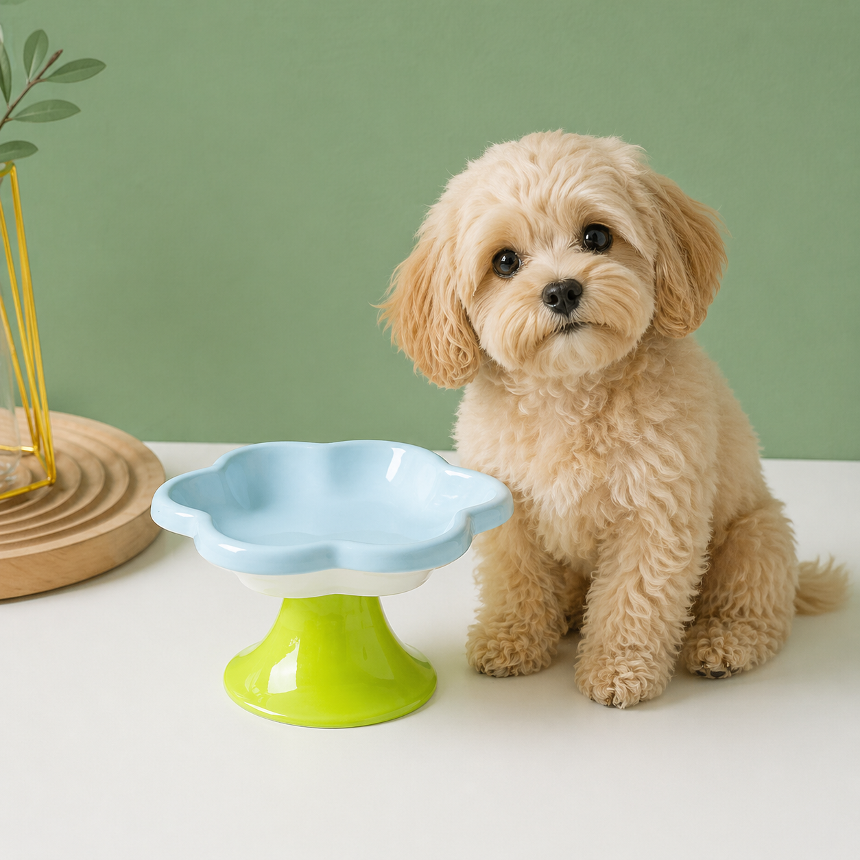 Blossom Lift Ceramic Pet Bowl