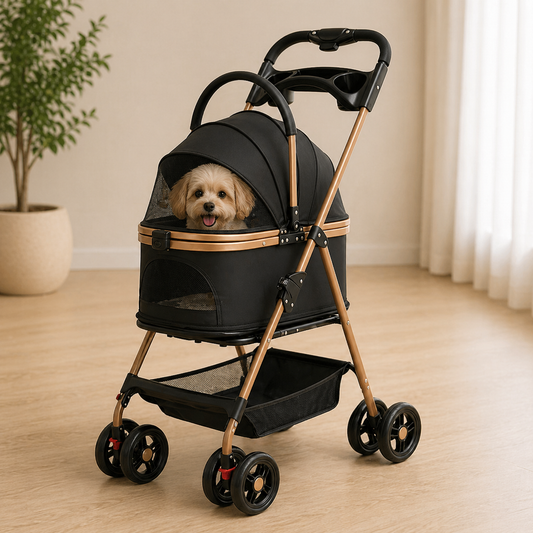 Luxe Classic Alloy 3-in-1 Pet Stroller