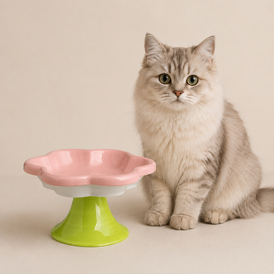 Blossom Lift Ceramic Pet Bowl